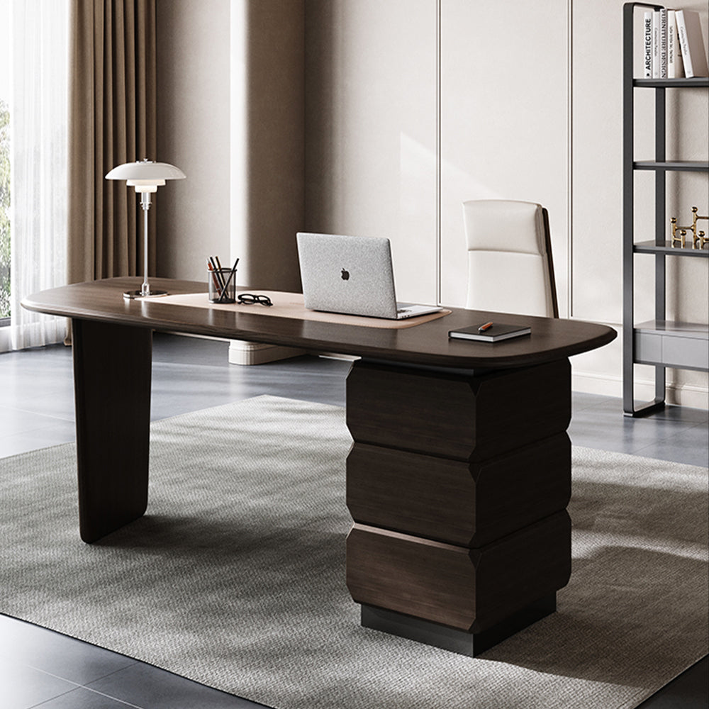 LUXORA WD1052 160/180/200cm Light Luxury Solid Wood Desk