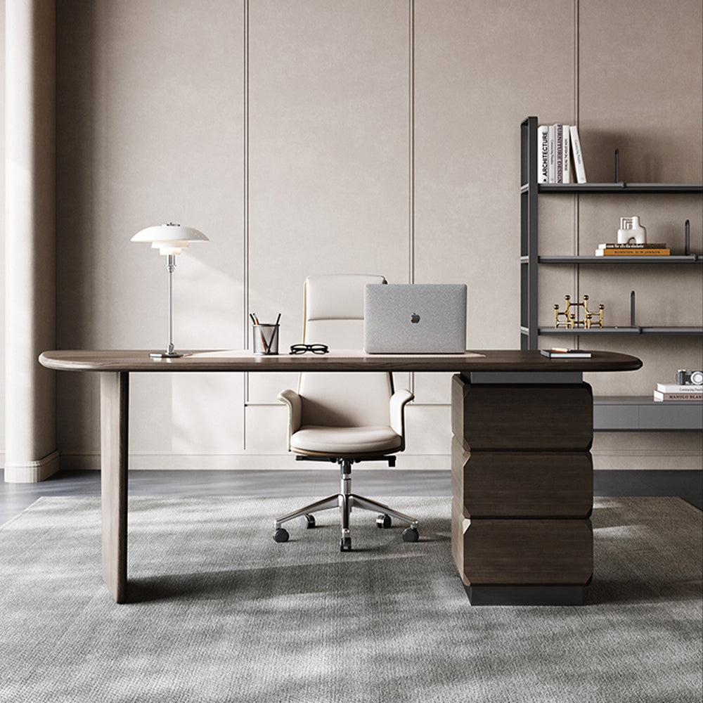 LUXORA WD1052 160/180/200cm Light Luxury Solid Wood Desk