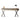 LUXORA WD1054 140/160/180cm Light Luxury Style Solid Wood Desk