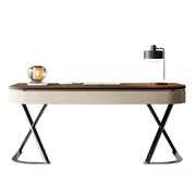 LUXORA WD1054 140/160/180cm Light Luxury Style Solid Wood Desk