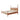 LUXORA 120/135/150/180cm Solid Wood Children's Bed with Crown Shaped Headboard