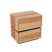 LIVARA 453 Bedside Table Blackbutt Veneer - Natural Wood Grain - Smooth Finish - Contemporary & Rustic Fusion