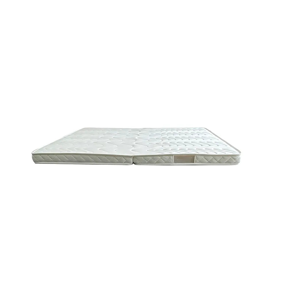 LIVARA Single Foldable Mattress - 6cm Thick Portable Sleeping Mat for Guest Room, Camping & Travel - White