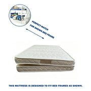 LIVARA Single Foldable Mattress - 6cm Thick Portable Sleeping Mat for Guest Room, Camping & Travel - White