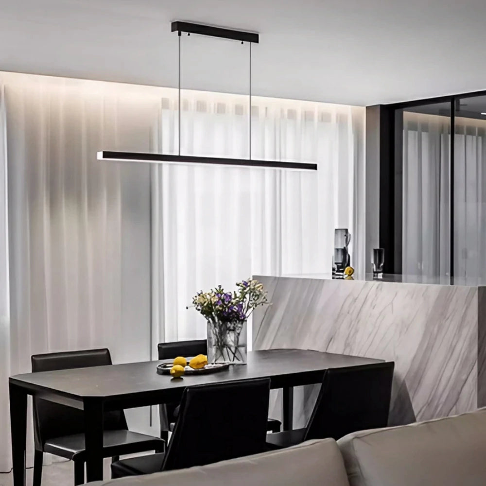 LIVARA 32W Aluminium Pendant Light with Full-Spectrum Eye-Protection LED, Three-Color Dimmable Lighting & Brushed Metal Finish