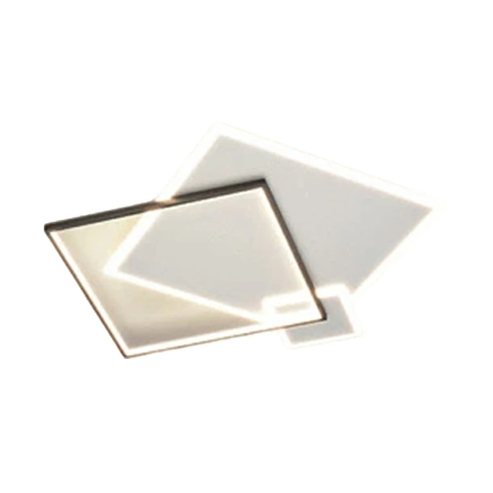 LIVARA 38W Ceiling Light with Full-Spectrum Eye-Protection LED, Three-Color Dimmable Lighting & Matte Iron Body with Acrylic Diffuser