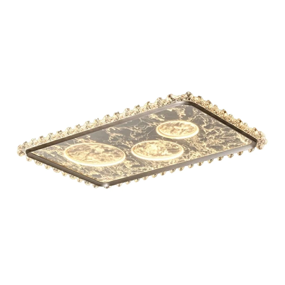 LIVARA 360W Aluminium Ceiling Light with Anti-Glare Optical System, Full-Spectrum Eye-Protection LED & Three-Color Dimmable Lighting - Black