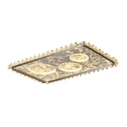 LIVARA 360W Aluminium Ceiling Light with Anti-Glare Optical System, Full-Spectrum Eye-Protection LED & Three-Color Dimmable Lighting - Black