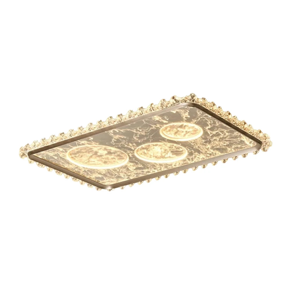 LIVARA 360W Aluminium Ceiling Light with Anti-Glare Optical System, Full-Spectrum Eye-Protection LED & Three-Color Dimmable Lighting - Red