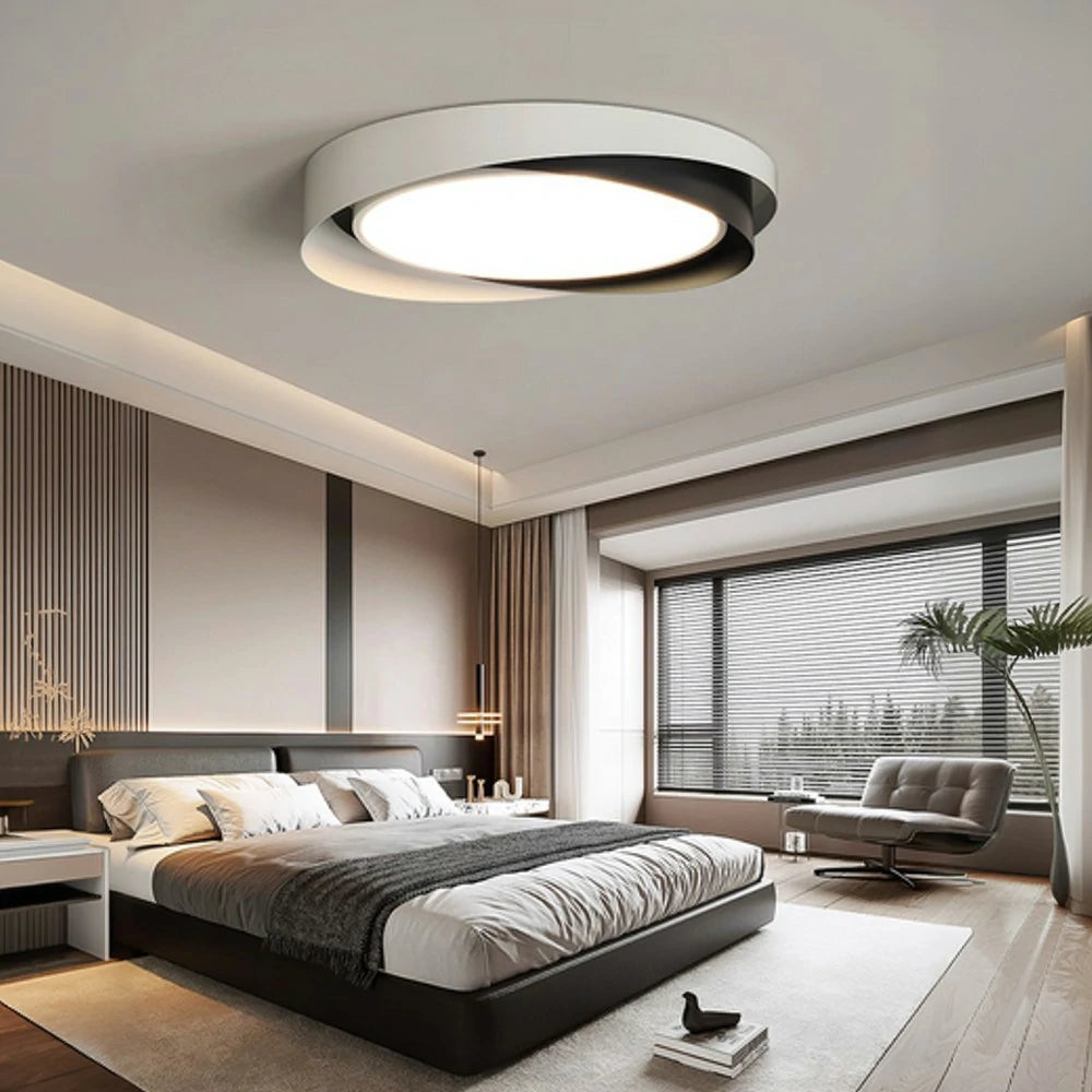 LIVARA 27W Aluminium Pendant Light with Full-Spectrum Eye-Protection LED, Three-Color Dimmable & PMMA Soft Diffuser