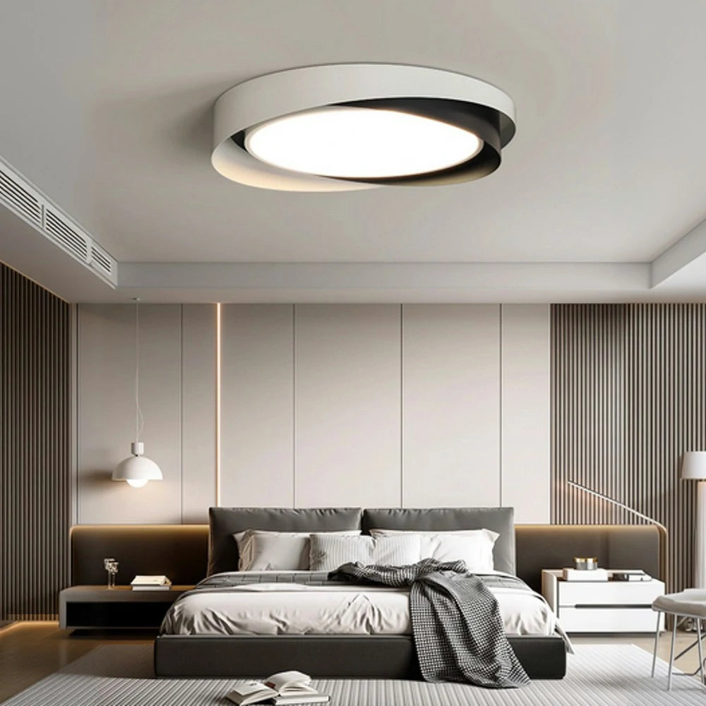 LIVARA 27W Aluminium Pendant Light with Full-Spectrum Eye-Protection LED, Three-Color Dimmable & PMMA Soft Diffuser