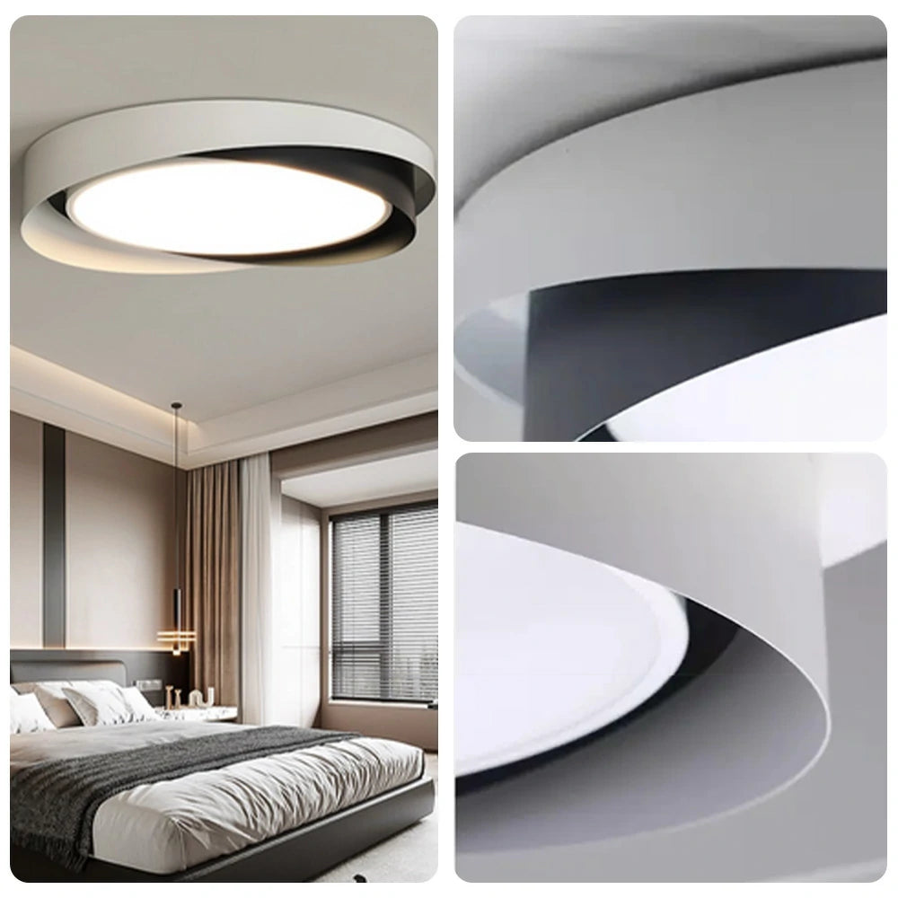 LIVARA 27W Aluminium Pendant Light with Full-Spectrum Eye-Protection LED, Three-Color Dimmable & PMMA Soft Diffuser