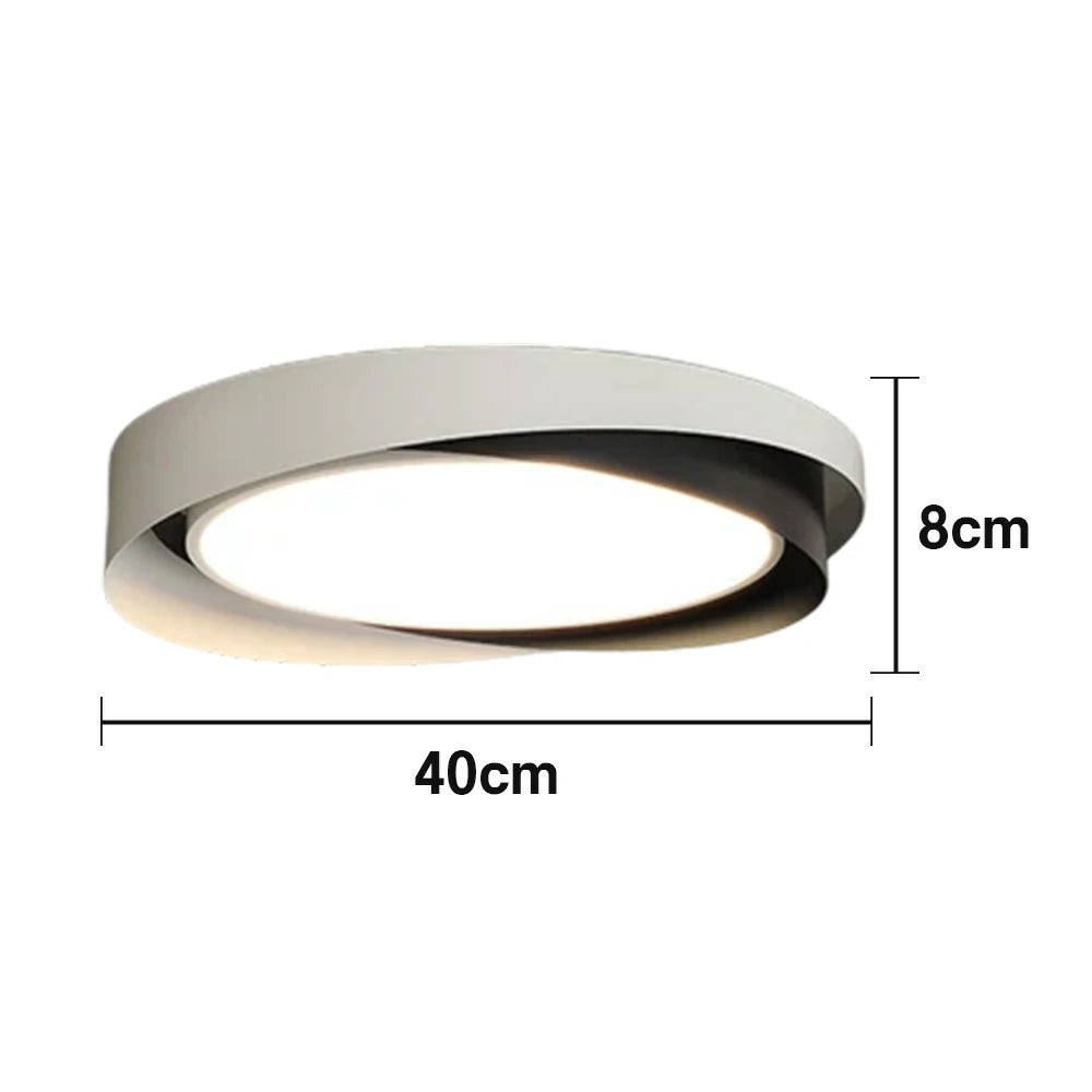 LIVARA 27W Aluminium Pendant Light with Full-Spectrum Eye-Protection LED, Three-Color Dimmable & PMMA Soft Diffuser