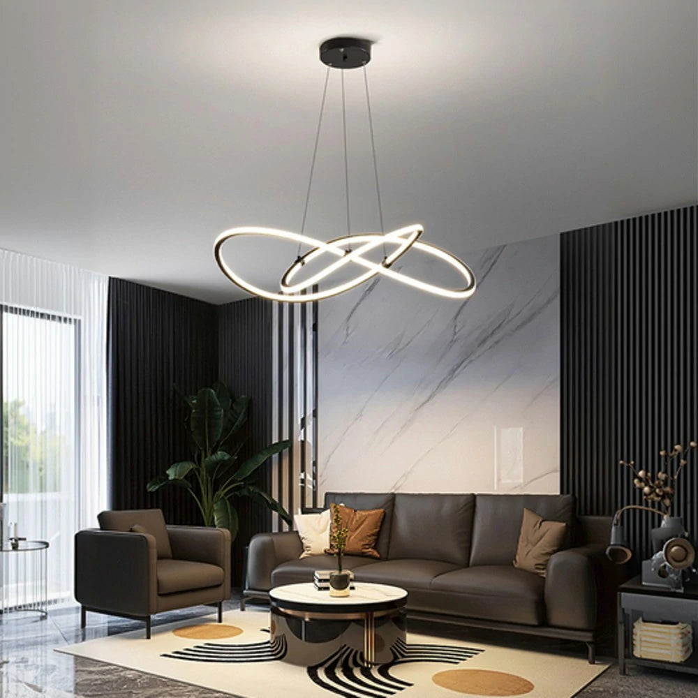 LIVARA 102W Pendant Light with Full-Spectrum Eye-Protection LED, Adjustable 1.5m Suspension & Matte Finish Moisture-Resistant Body