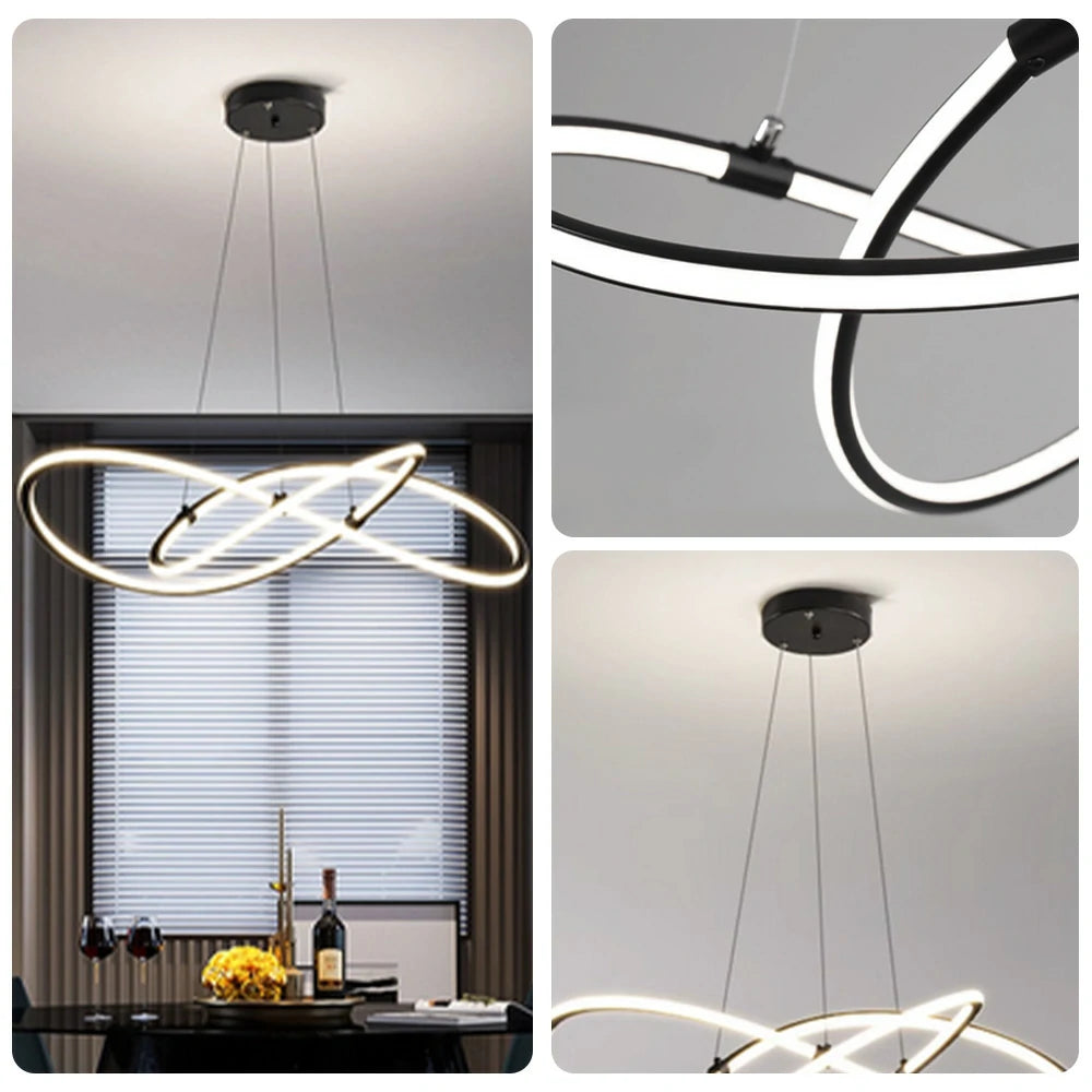 LIVARA 102W Pendant Light with Full-Spectrum Eye-Protection LED, Adjustable 1.5m Suspension & Matte Finish Moisture-Resistant Body