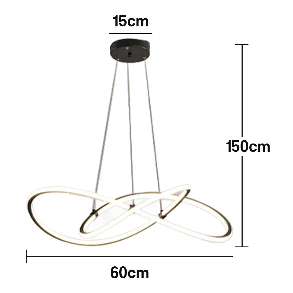 LIVARA 102W Pendant Light with Full-Spectrum Eye-Protection LED, Adjustable 1.5m Suspension & Matte Finish Moisture-Resistant Body