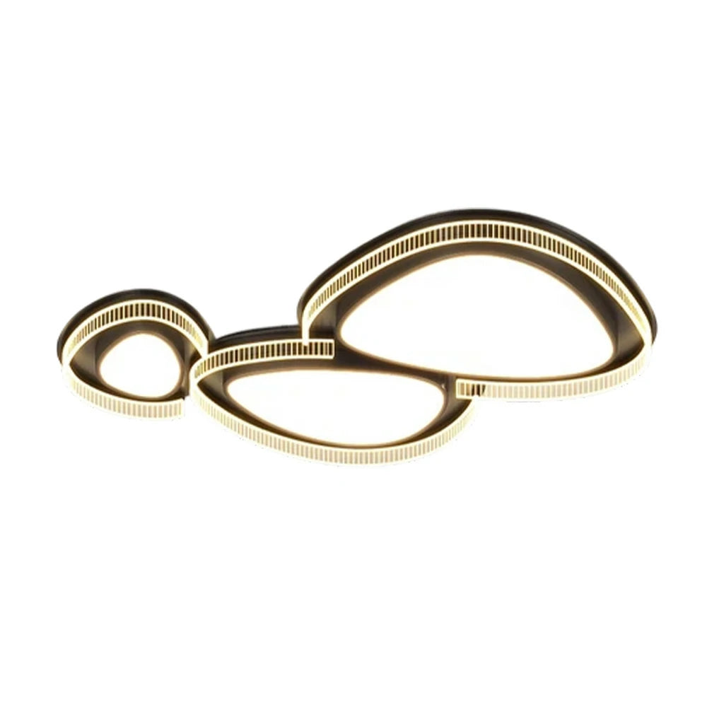 LIVARA 294W Ceiling Light with Full-Spectrum Eye-Protection LED, Three-Color Dimmable Lighting & PMMA Soft Diffuser Iron Body Design - Black