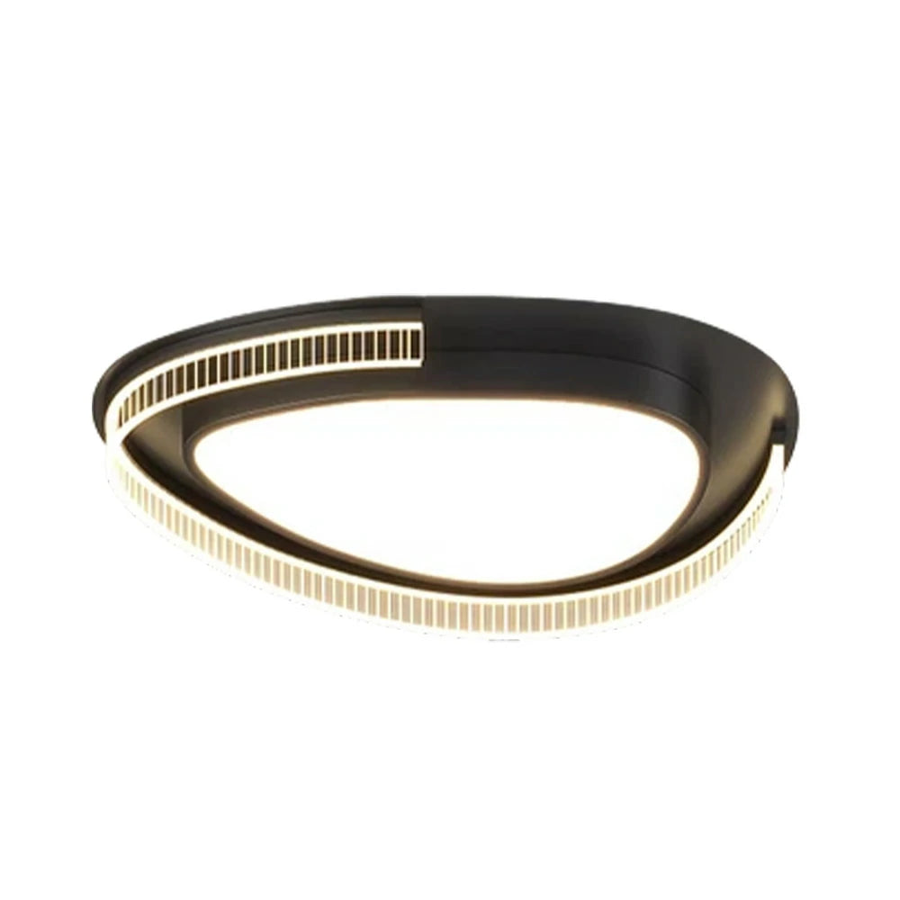 LIVARA 108W Ceiling Light with Full-Spectrum Eye-Protection LED, Three-Color Dimmable Lighting & PMMA Soft Diffuser Iron Body Design - Black