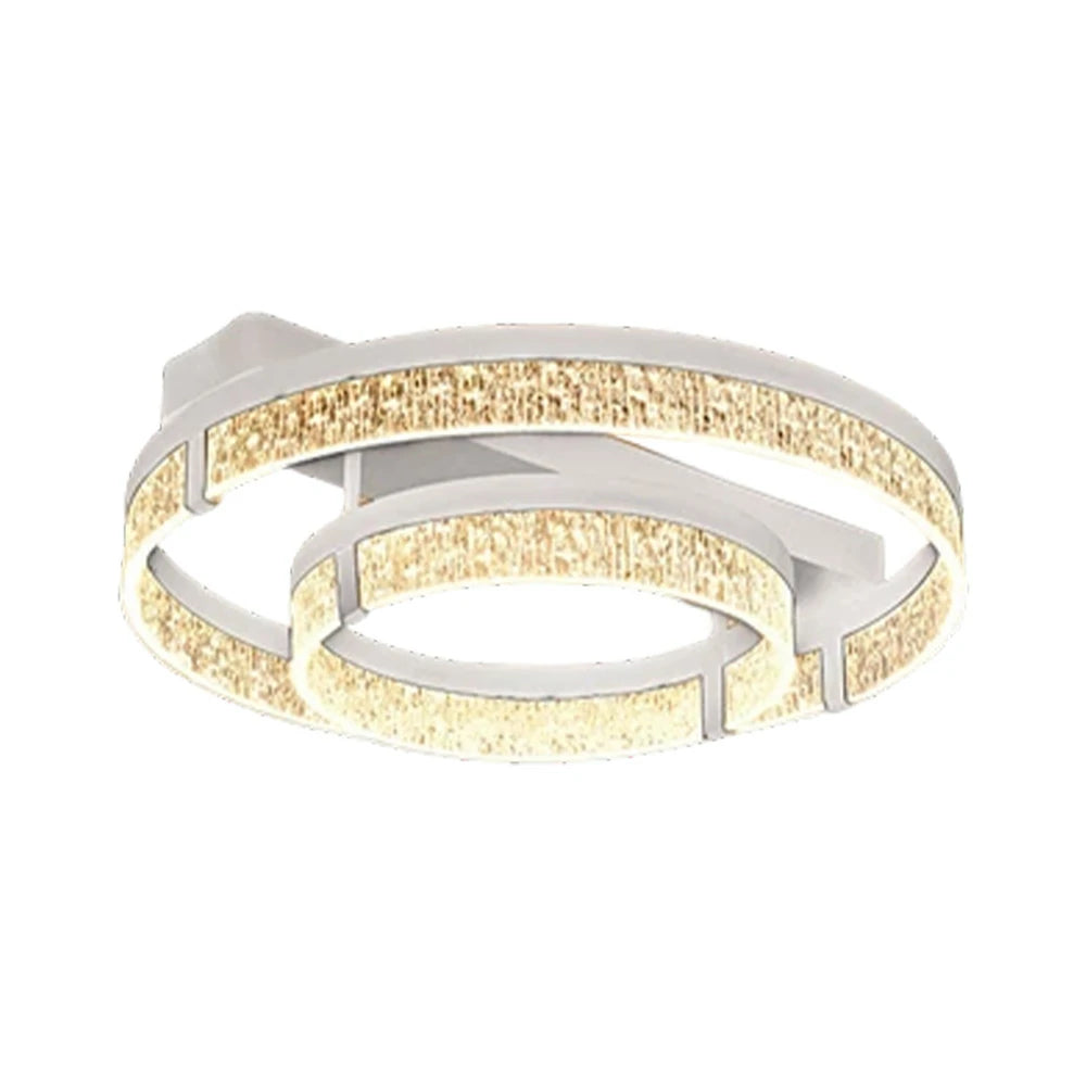 LIVARA 40W Aluminium Ceiling Light with Full-Spectrum Eye-Protection LED, Three-Color Dimmable Lighting & Wide PMMA Diffuser - White