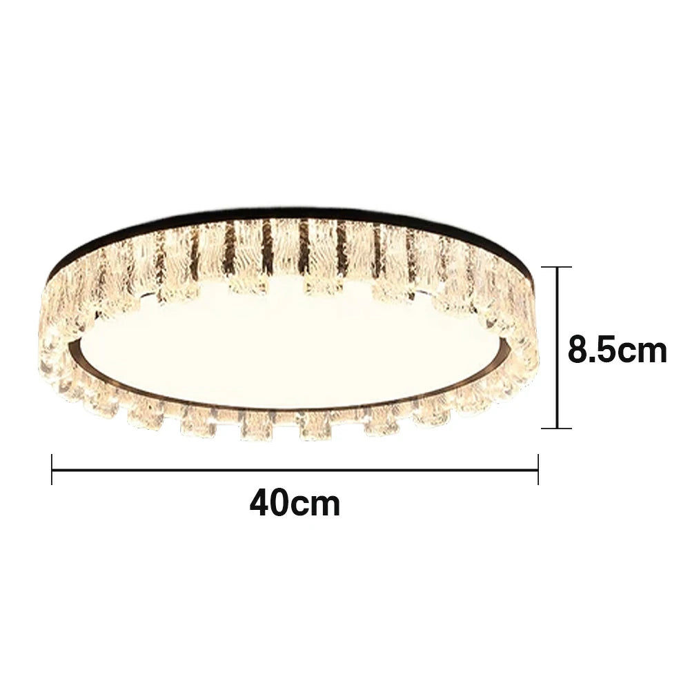 LIVARA 80W Pendant Light with Full-Spectrum Eye-Protection LED, Three-Color Dimmable Lighting & Die-Cast Iron Body with PMMA Diffuser - Black