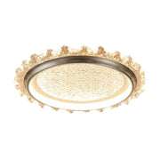 LIVARA 96W Modern Ceiling Light with Dimmable Full-Spectrum LED, Anti-Rust Die-Cast Iron Frame & Soft PMMA Lampshade - Grey