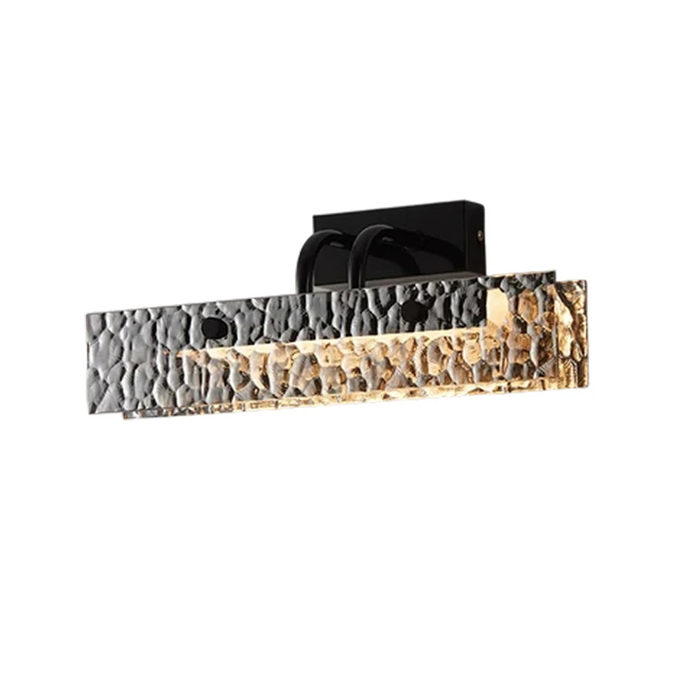 LIVARA 20W Wall Light with Full-Spectrum Eye-Protection LED, Smoky Grey Electroplated Glass Shade & Matte Iron Base