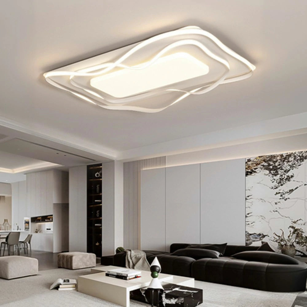 LIVARA 236W Ceiling Light with 360° Surround Illumination, Full-Spectrum Eye-Comfort LED & Anti-Rust Metal Frame - White