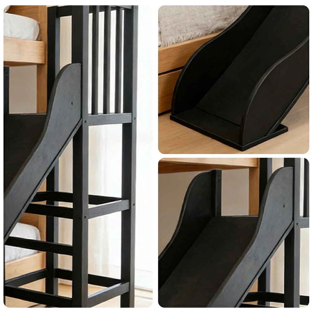 Only Slide! LIVARA Space-Saving Slide Attachment for SF01 Bunk Bed - Black