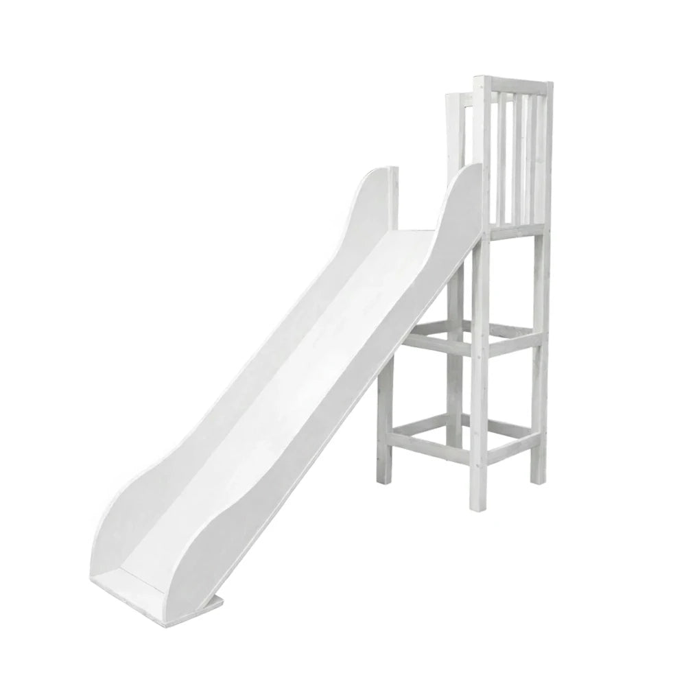 Only Slide! LIVARA Space-Saving Slide Attachment for SF01 Bunk Bed - White