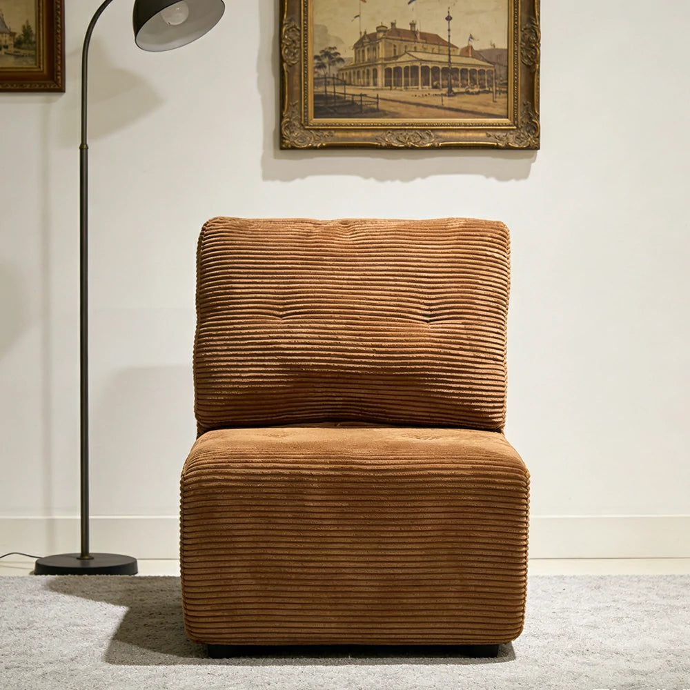 LIVARA B317A Single Sofa Compressible Packaging Quick Rebound Cushion High Density Foam Core Space Saving Design