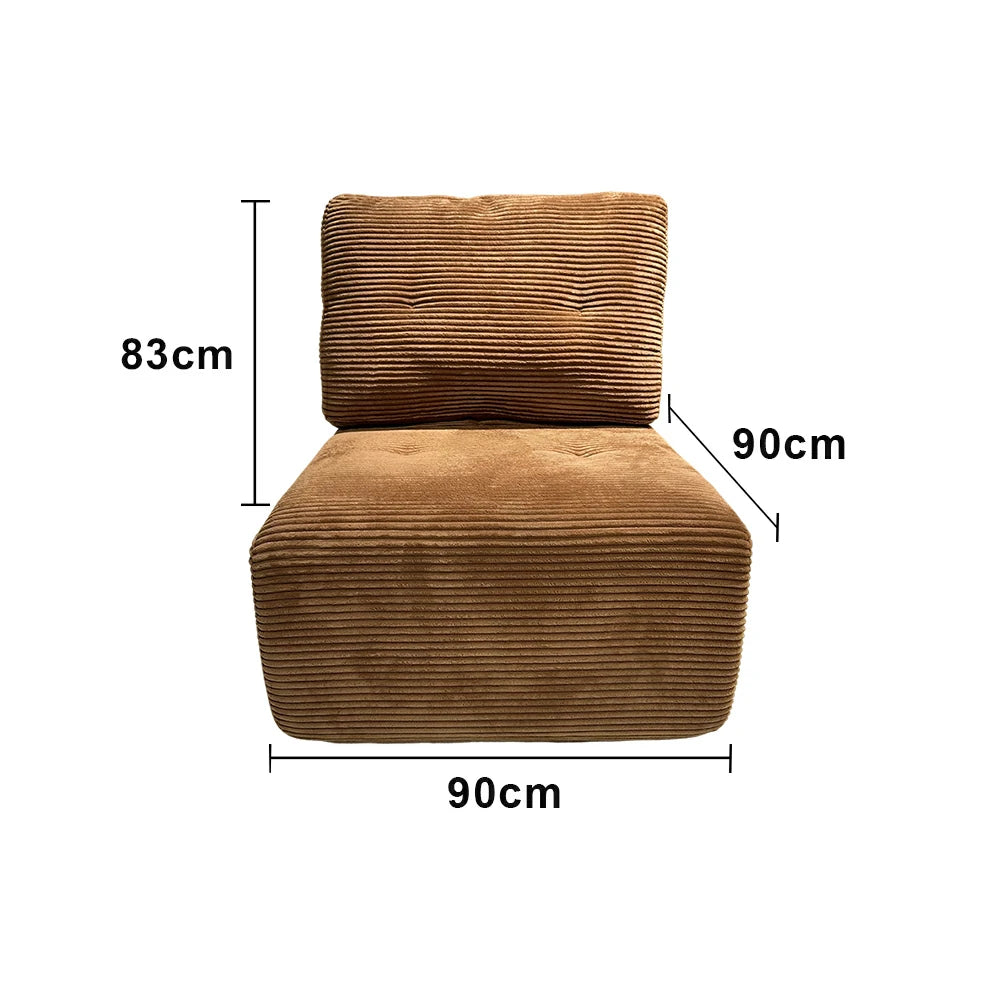 LIVARA B317A Single Sofa Compressible Packaging Quick Rebound Cushion High Density Foam Core Space Saving Design