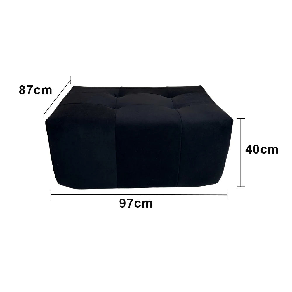 LIVARA B312 Ottoman Compressible Packaging Quick Rebound Cushion High Density Foam Core Space Saving Design