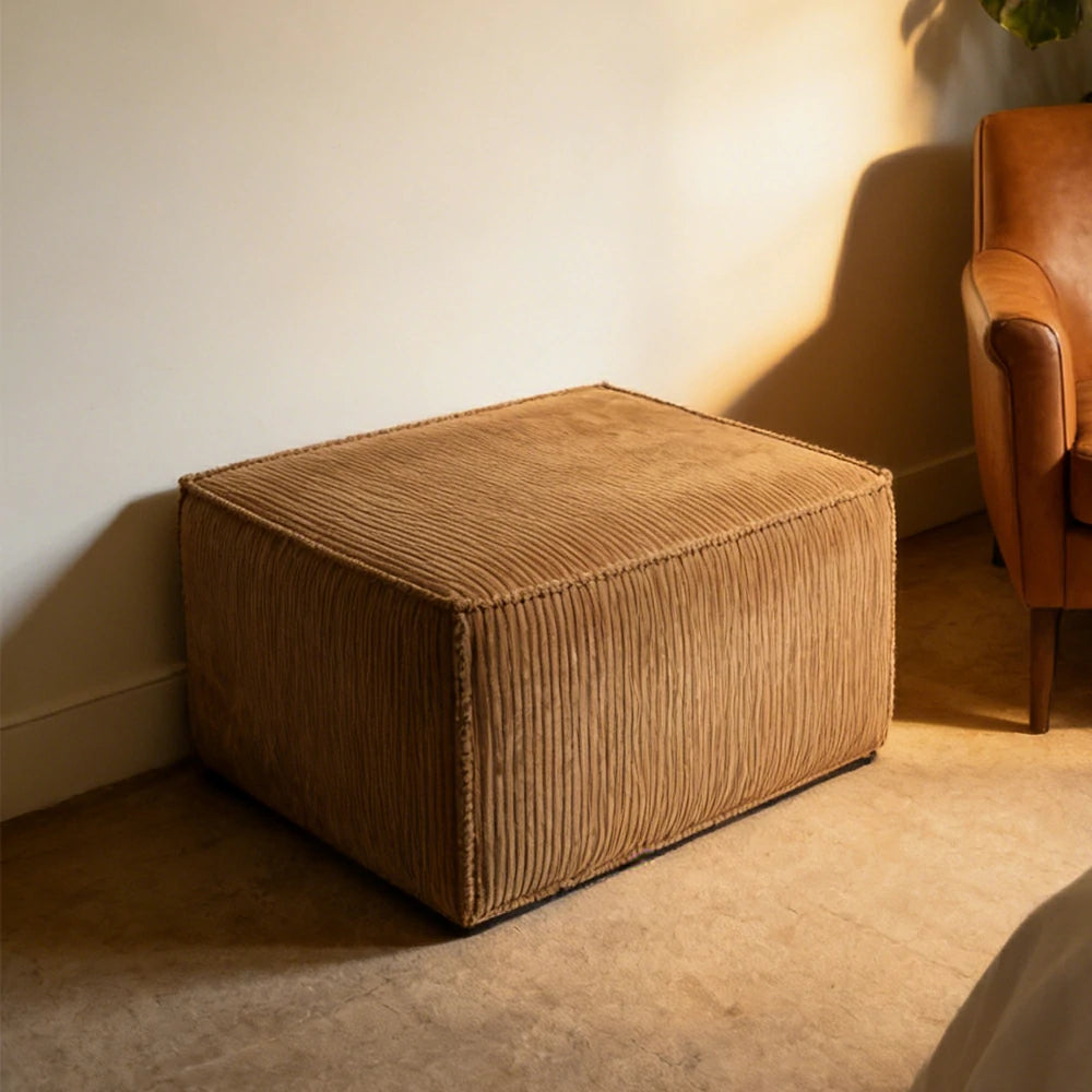 LIVARA B310 Ottoman Compressible Packaging Quick Rebound Cushion High Density Foam Core Space Saving Design