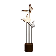 LIVARA Butterfly-Inspired Floor Lamp with Three-Colour Dimmable Lighting - Resin & Iron Frame, Modern Nordic Design - Coffee
