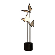 LIVARA Butterfly-Inspired Floor Lamp with Three-Colour Dimmable Lighting - Resin & Iron Frame, Modern Nordic Design - Black