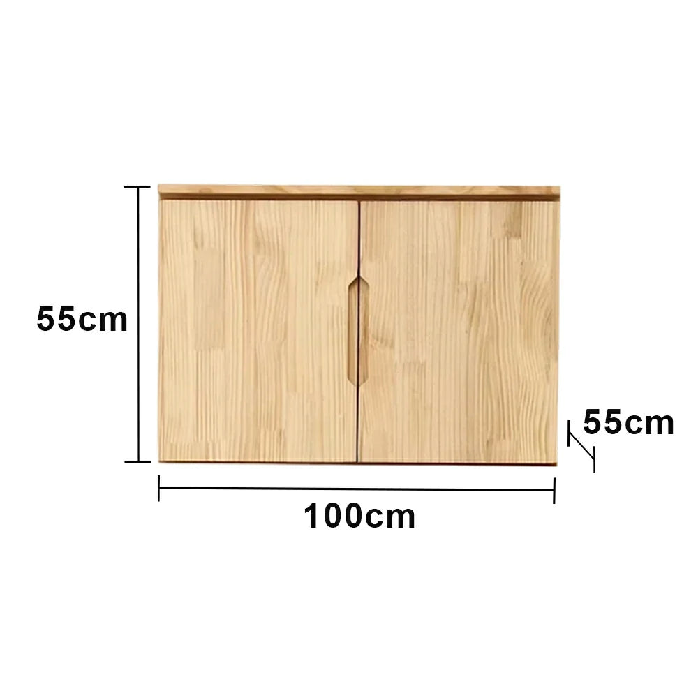 LIVARA 80/100cm Top Cabinet - Spacious Internal Storage with Solid Wood Construction, Soft-Close Hinges & Integrated Handles