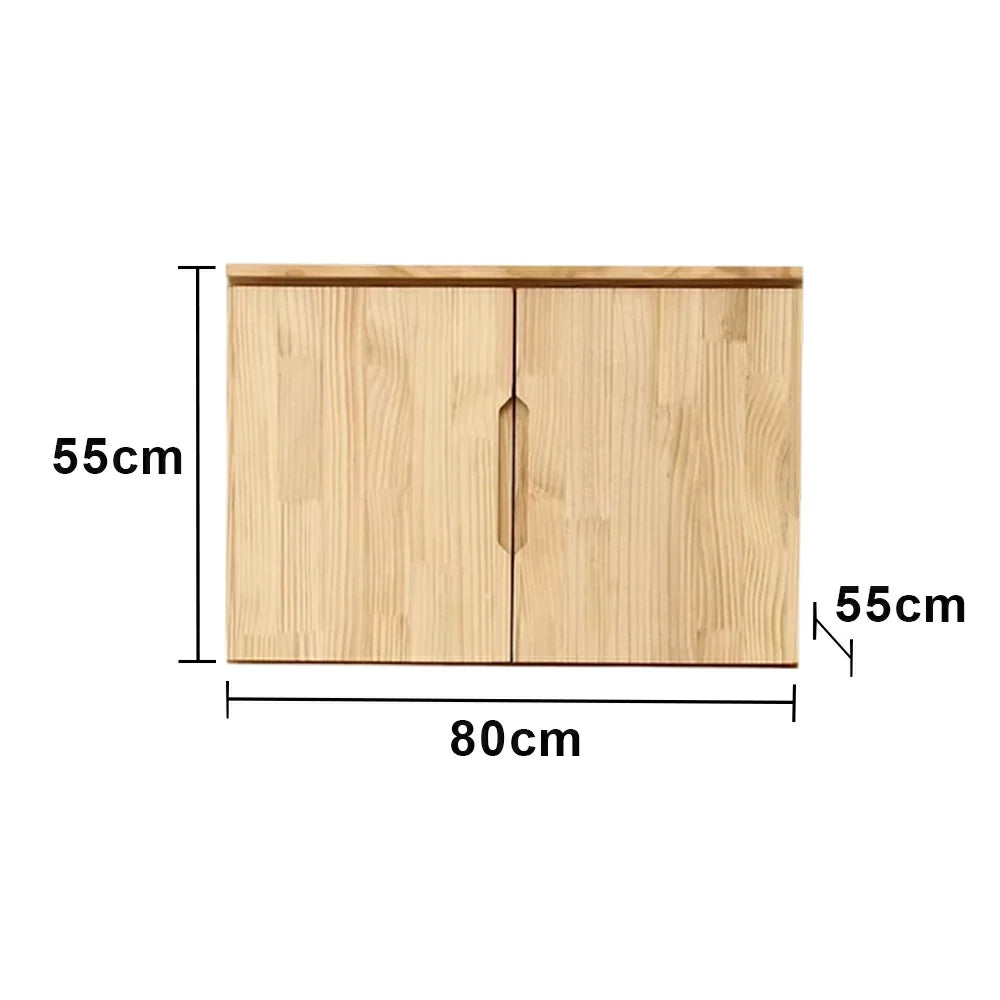 LIVARA 80/100cm Top Cabinet - Spacious Internal Storage with Solid Wood Construction, Soft-Close Hinges & Integrated Handles