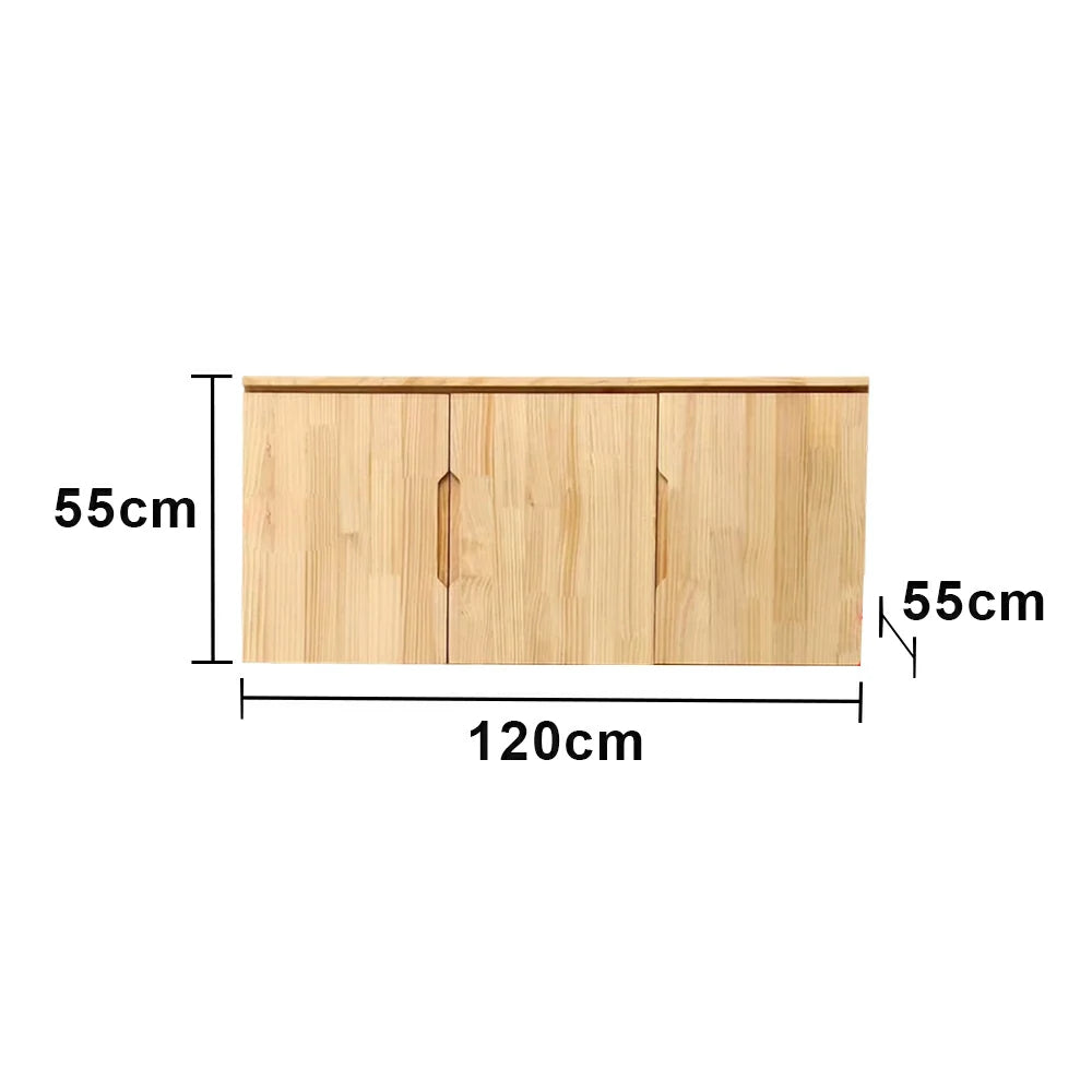 LIVARA 120/140cm Top Cabinet - Spacious Internal Storage with Solid Wood Construction, Soft-Close Hinges & Integrated Handles
