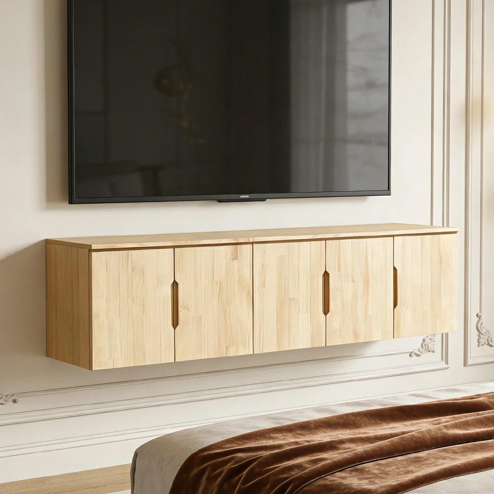 LIVARA 200cm Top Cabinet - Spacious Internal Storage with Solid Wood Construction, Soft-Close Hinges & Integrated Handles