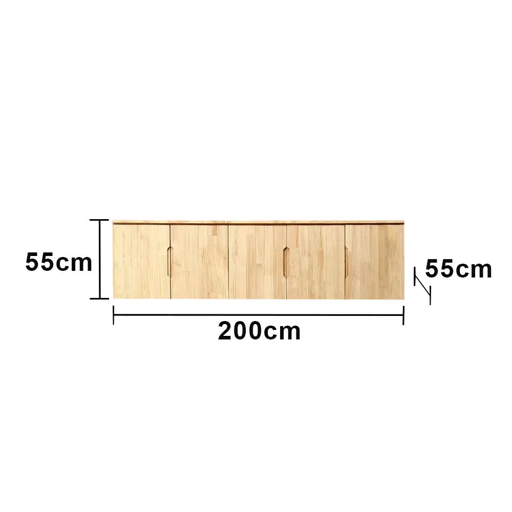 LIVARA 200cm Top Cabinet - Spacious Internal Storage with Solid Wood Construction, Soft-Close Hinges & Integrated Handles