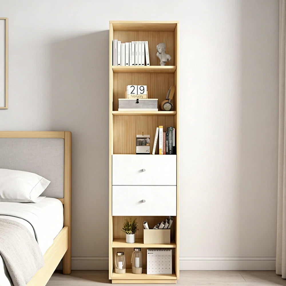 LIVARA 3-Drawer Cabinet - Solid Wood Construction with Tiered Display Shelves, Concealed Storage & Smooth-Close Hardware