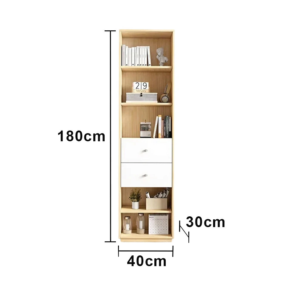 LIVARA 3-Drawer Cabinet - Solid Wood Construction with Tiered Display Shelves, Concealed Storage & Smooth-Close Hardware
