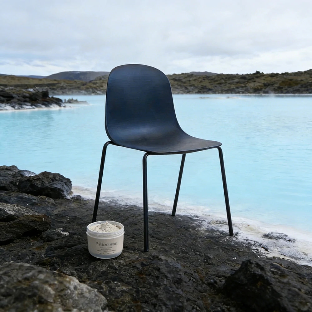 LIVARA Modern Minimalist Dining Chair - Ergonomic PP Seat with Sturdy Metal Legs, Lightweight & Stackable Design - Black