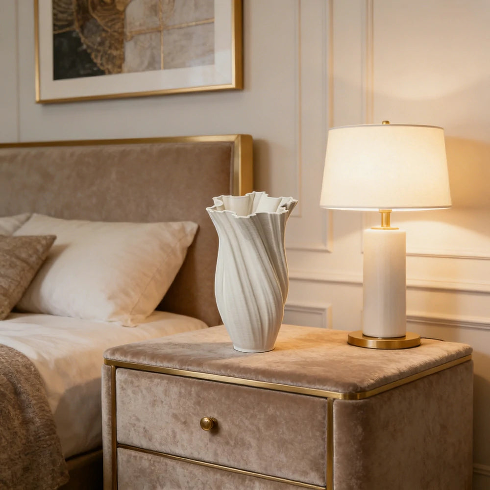 LIVARA Ceramic Vase Decor Display Matte Ceramic Handcrafted Stone Texture Artistic Design