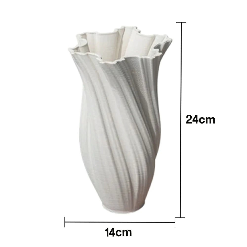 LIVARA Ceramic Vase Decor Display Matte Ceramic Handcrafted Stone Texture Artistic Design