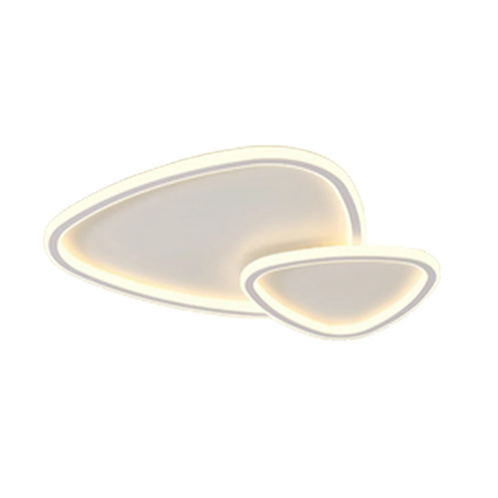 LIVARA Stargazer LED Ceiling Light 59cm 42W Three-Color Dimmable All-Directional Illumination Iron & Acrylic Frame Modern Flush Mount Lamp - White