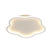 LIVARA Blossom LED Ceiling Light 46cm 30W Three-Color Dimmable All-Directional Illumination Iron & Acrylic Frame Modern Flush Mount Lamp - White