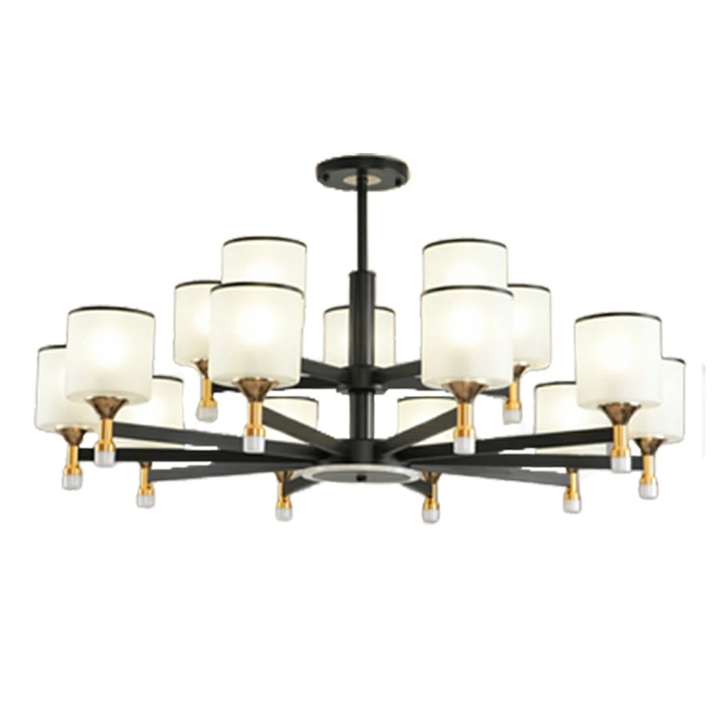 LIVARA 180W Crystal Pendant Light with Adjustable Three-Color LED, Dual Light Source & Flicker-Free Eye-Comfort Design