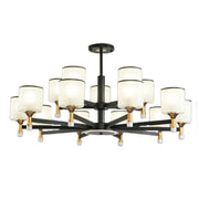 LIVARA 180W Crystal Pendant Light with Adjustable Three-Color LED, Dual Light Source & Flicker-Free Eye-Comfort Design