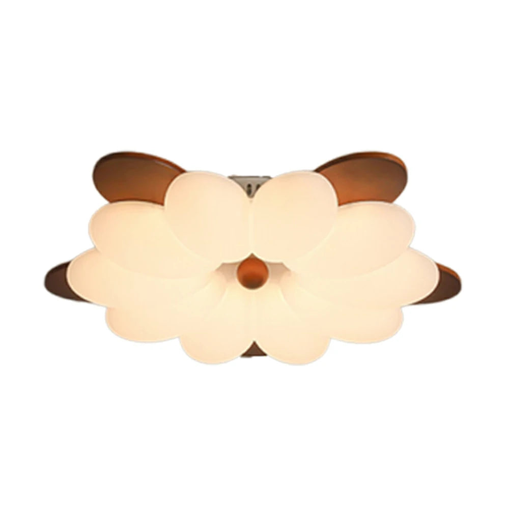 LIVARA 50W Wooden Ceiling Light with Eye-Protection Chip, Ra≥97 High CRI LED & Floating Design for Soft Balanced Lighting